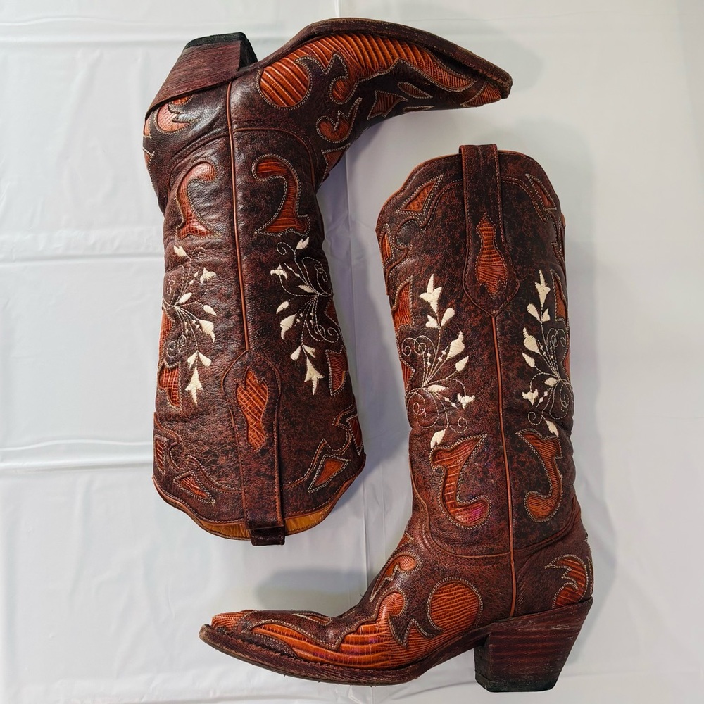 Ferrini Brown Leather Boots